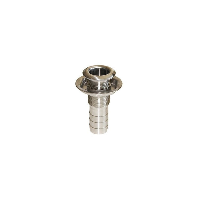 SCARICO A MARE INOX C/PTG Ø MM.19 THROUGH HULL WITH HOSE CONNECTION Ø MM.19