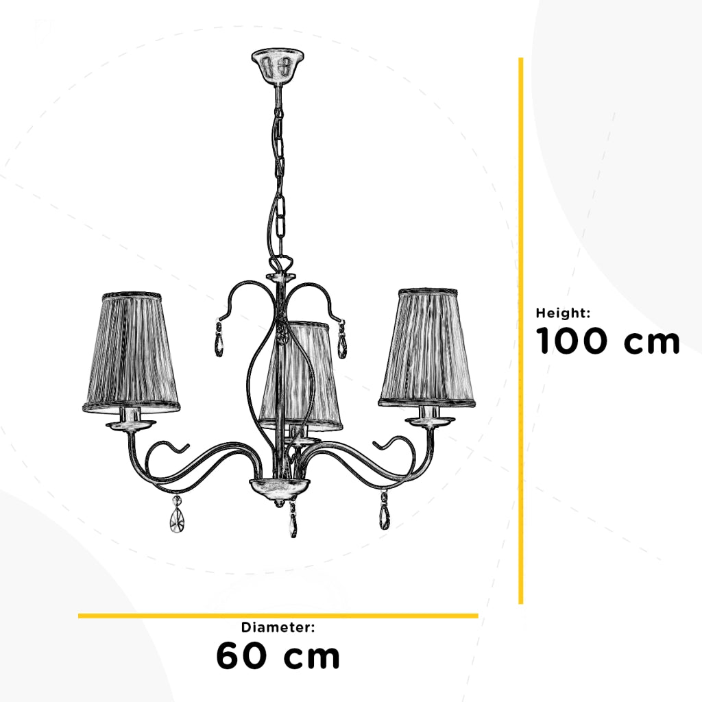 Lampadario Delia 3 luci
