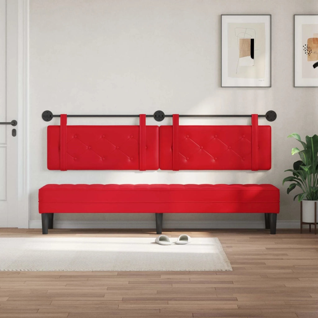 Testiera | Testata sospesa Rosso Similpelle