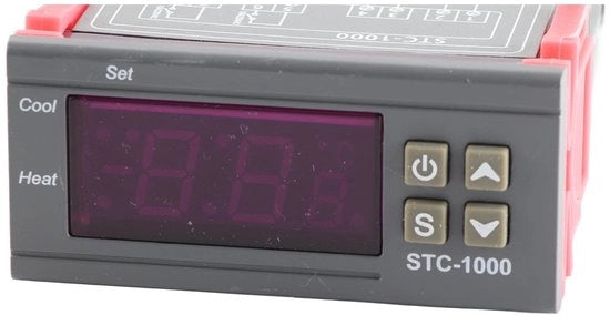 Regolatore di Temperatura Digitale per Raffreddamento e Riscaldamento - Termometro - Precisione ± 1 °C - Materiale Vuurvast ABS - Funzione di Allarme - Termostato