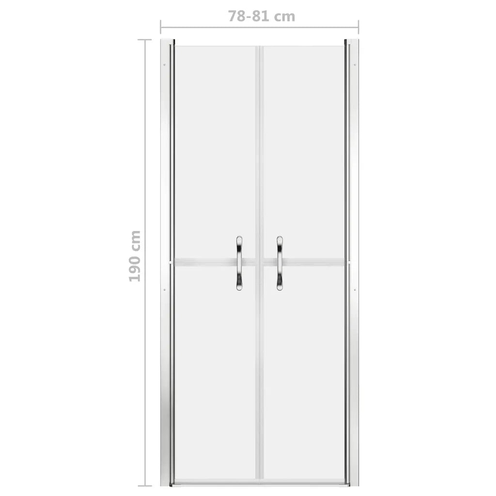 Porta per Doccia in ESG Satinato 81x190 cm 148794