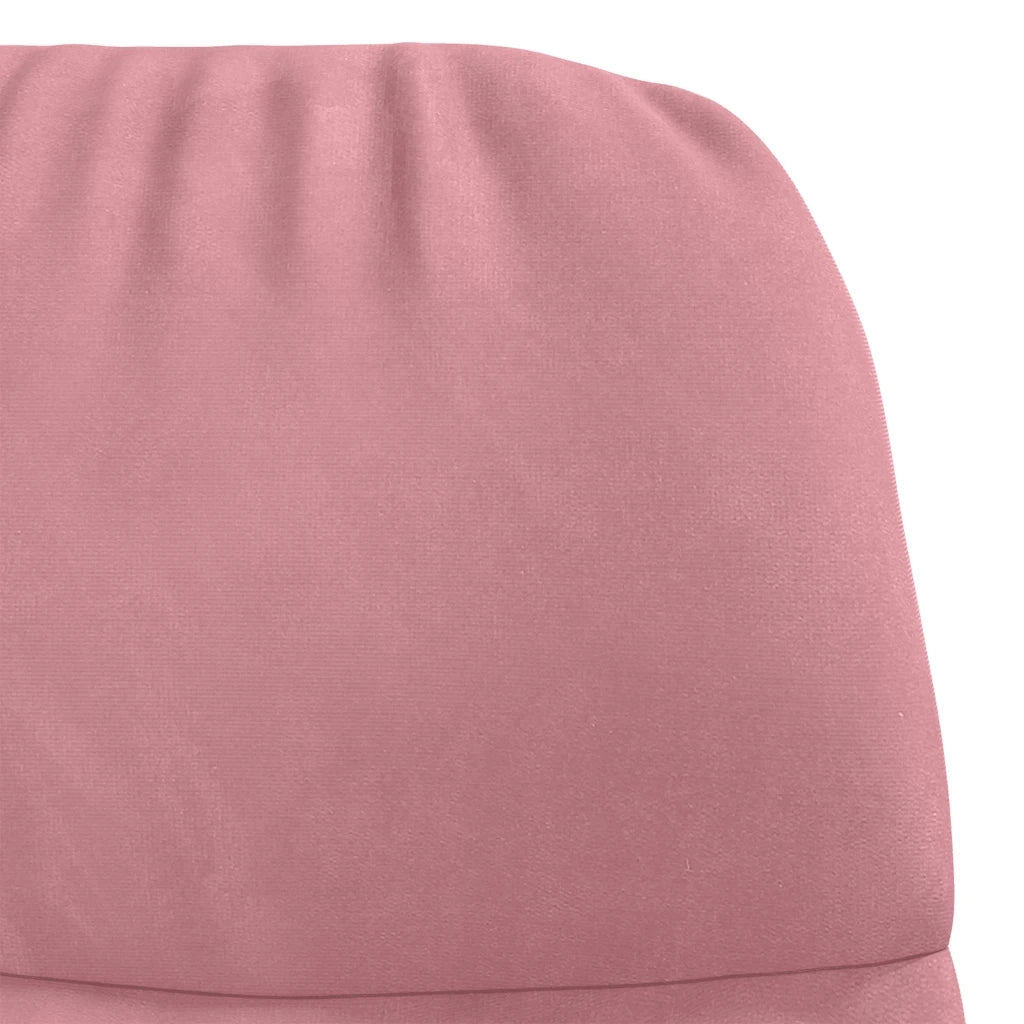 Sedia a Dondolo Rosa in Velluto