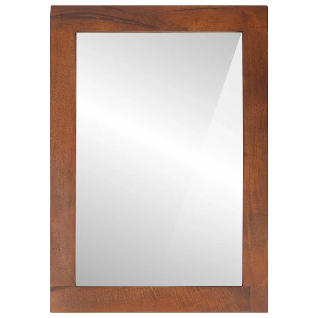 Specchio Rettangolare Marrone e Argento 50 x 2,5 x 70 cm