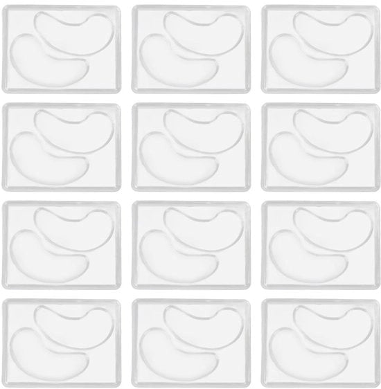 Accessori per Maschere Oculare DIY - Pads Transparenti - 12 Paar - Accessori per Maschere Oculare - Sostegno per Gli Occhi - Adatto per DIY -...