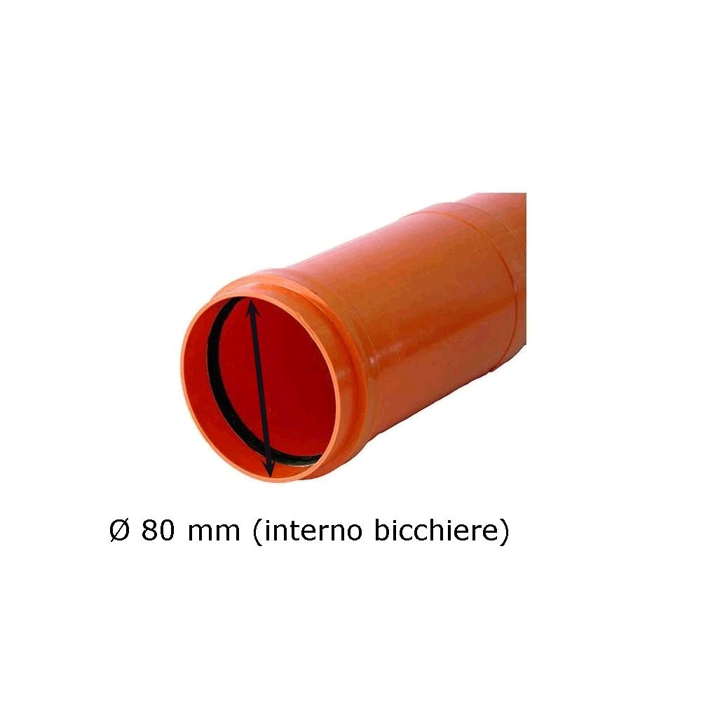 Giunto di dilatazione con guarnizione a labbro : Diametro - 80