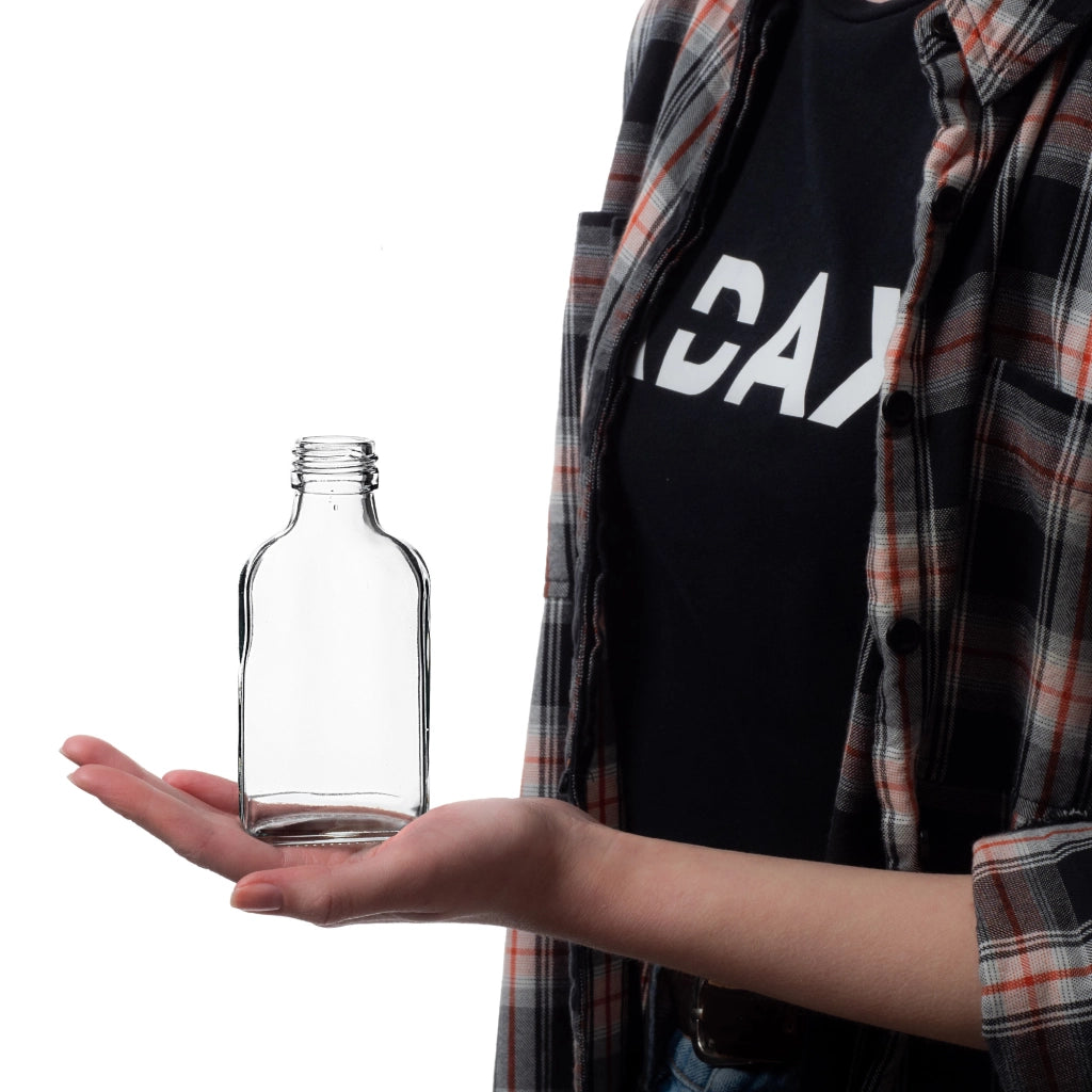 KADAX Flask Bottle 100ml Con Tappo Argento 10pz.