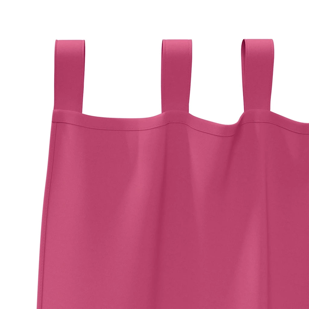 Tende Blackout con Anelli 2 pcs Rosa Vivo 175 x 140 cm 4107624