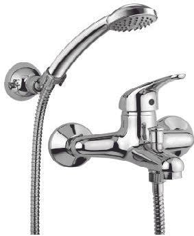 Miscelatore per Vasca con Duplex e Doccino Cromato serie PEGASO