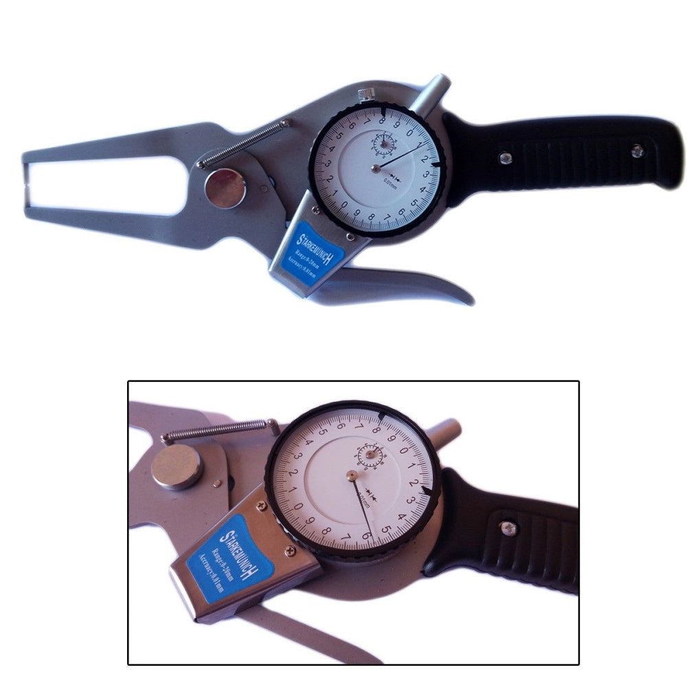 Trade Shop - Misuratore Rapido Per Esterni Spessimetro Micrometro 0-20mm 0.01mm 70mm -