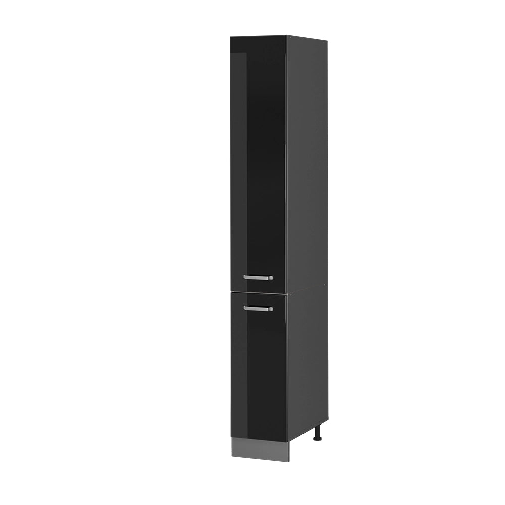 Vicco Armadio da farmacia Nero lucido 30 cm