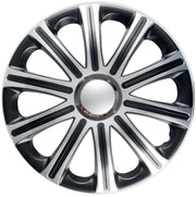 "Borchie Modena Ner/Grig 15"" set calotte auto in scatola"