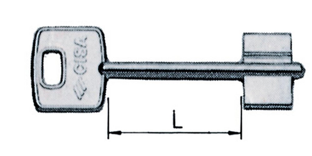 10pz cisa art.00100.001 chiave grezza d.m. cod:ferx.15139