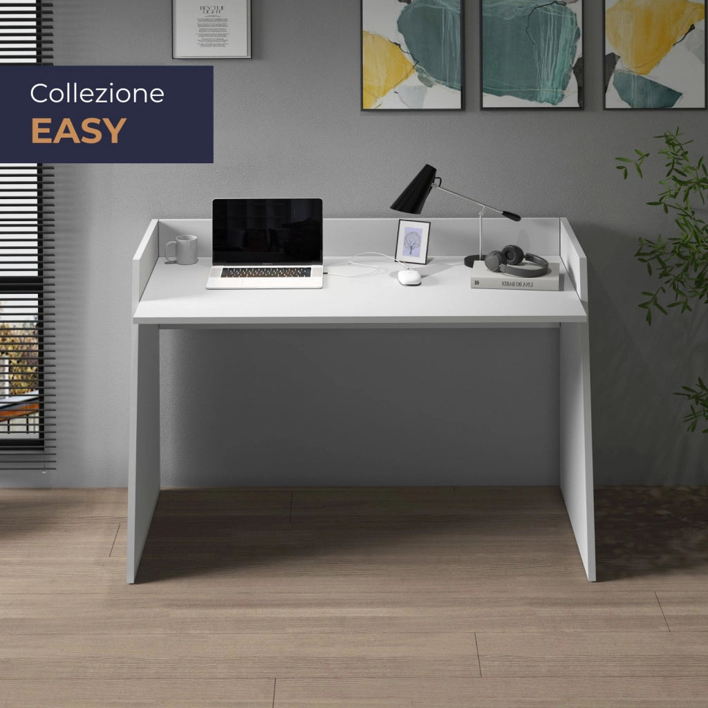 WHOUS Scrivania Easy bianco opaco 100x50x75 cm