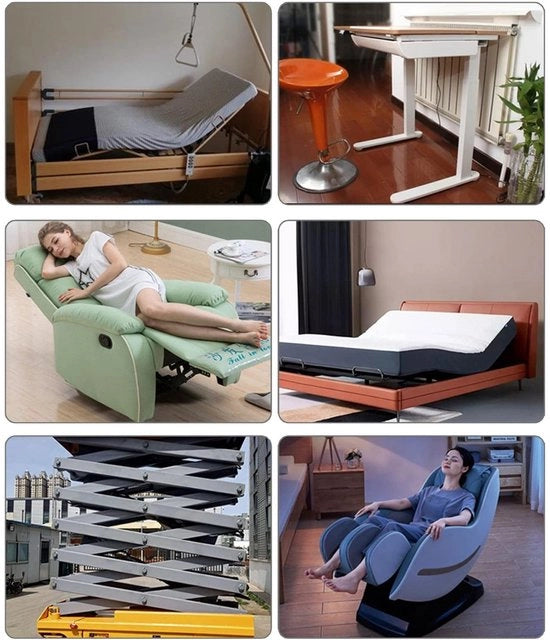 Attuatore lineare 100mm - Silenzioso - Protezione contro i cortocircuiti - Dimensioni compatte - Potenza 150N - Ideale per l'automazione