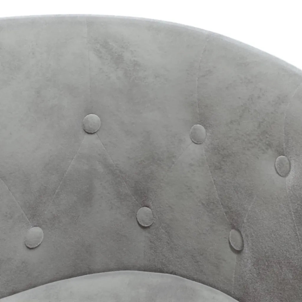 Poltrona | Sedia Relax Cabriolet Grigio Chiaro in Velluto