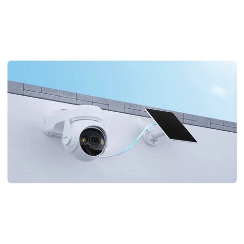 Imou cell pt kit - telecamera da esterno a batteria con risoluzione 2k (3mp), rilevamento movimento/umano, visione notturna a colori, audio bidirezionale, ip66 - KIT IPC K9EP 3T0WE