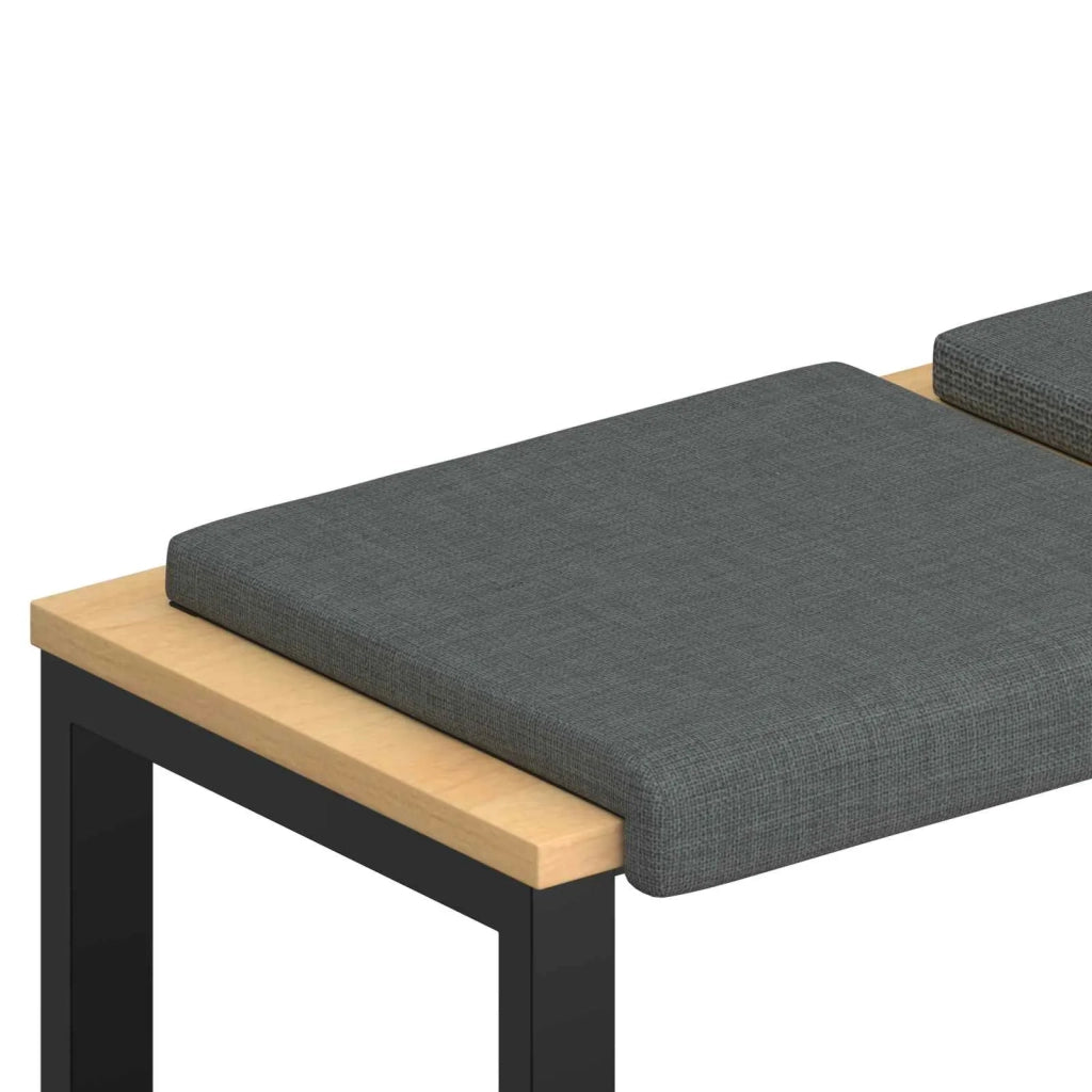 Cuscino per panchina 2 pcs Tessuto Grigio Scuro 42043009