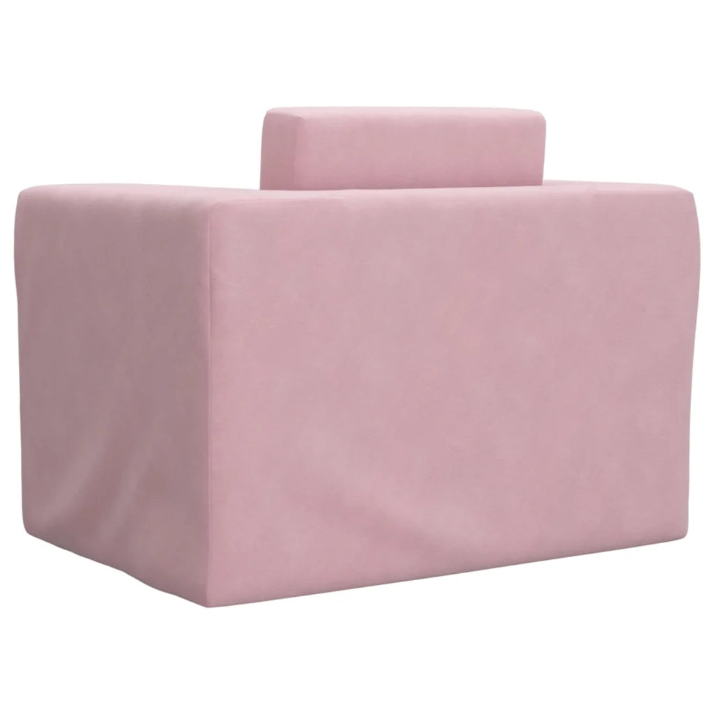 Divano per Bambini Rosa in Morbido Peluche 4104807