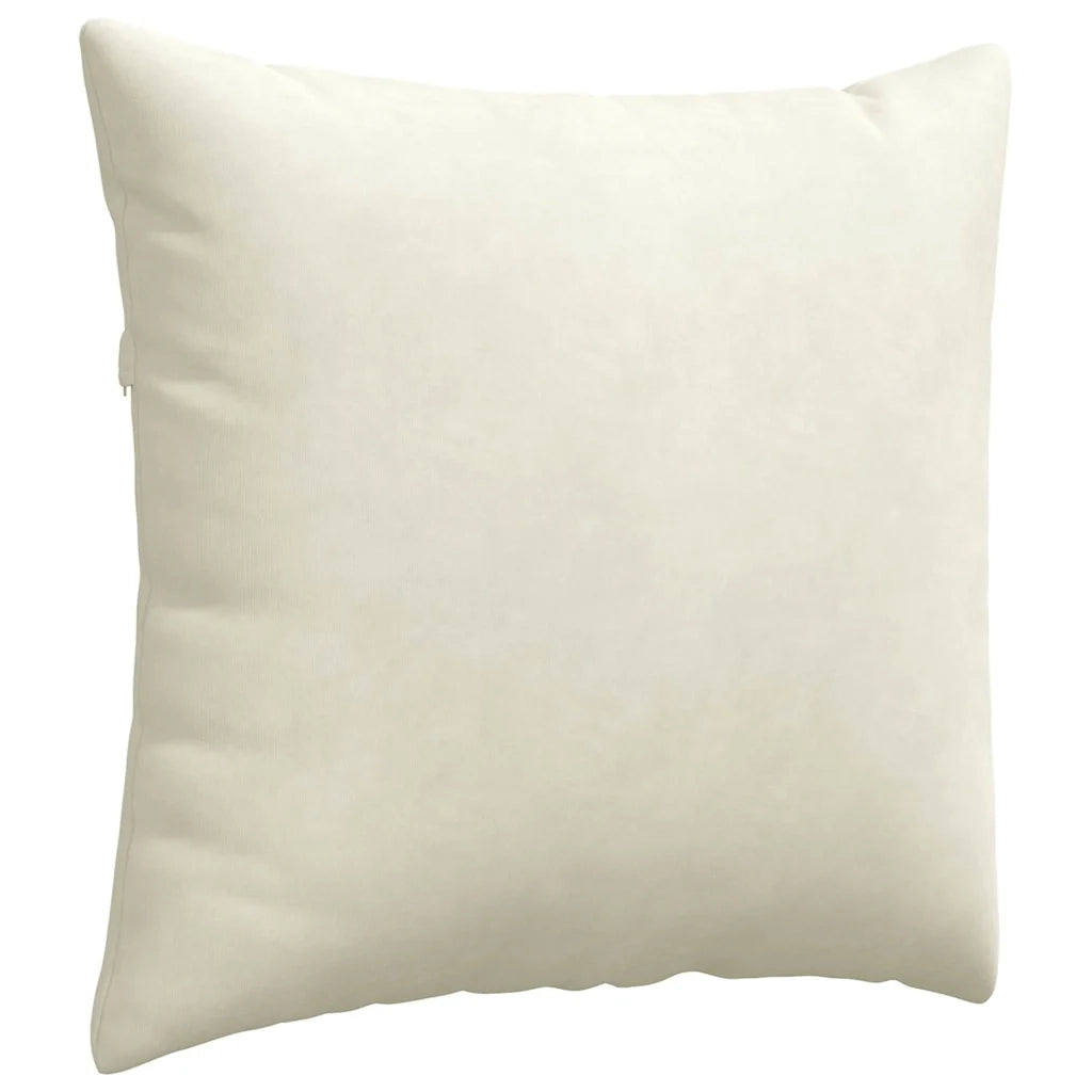 Cuscini da Divano 2 pcs Crema 45 x 45 cm Tessuto in Cords 42013937