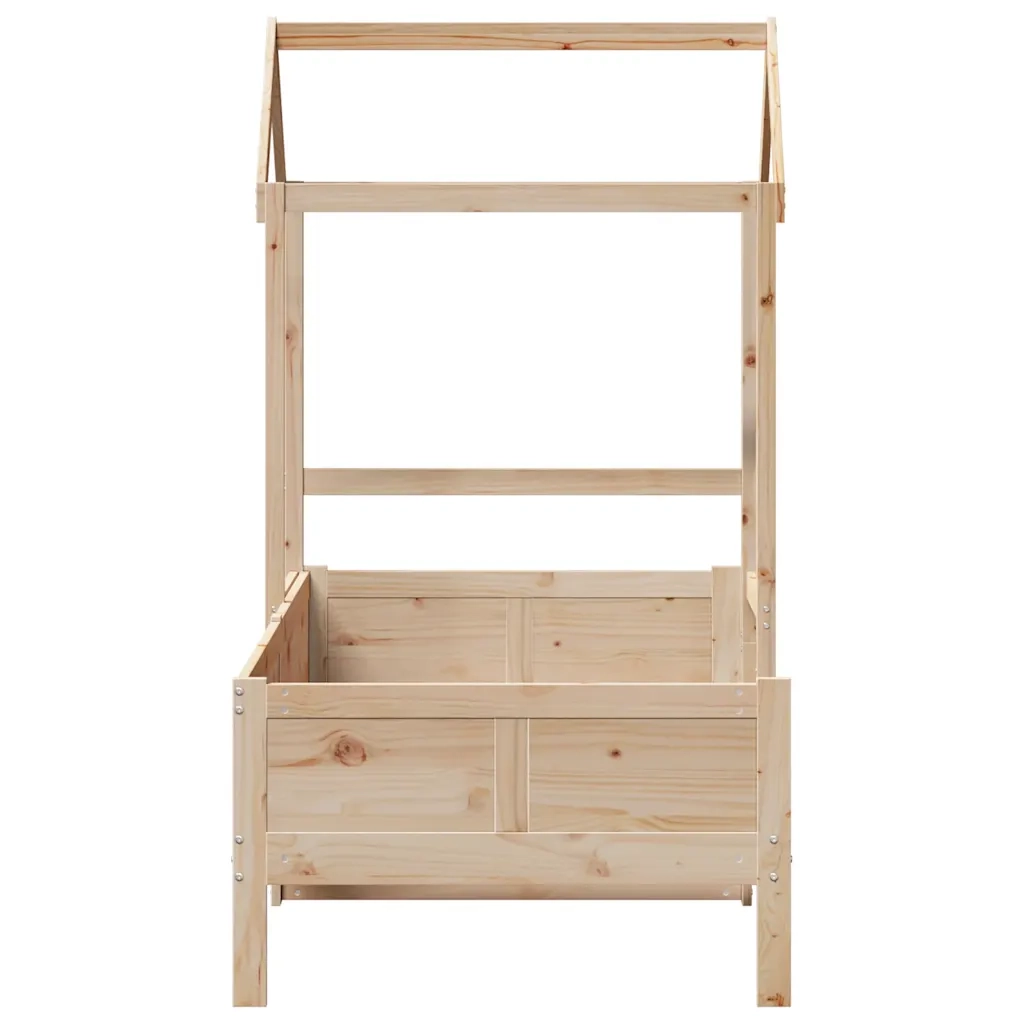 Dormeuse con Tetto 80x200 cm in Legno Massello di Pino 3282254