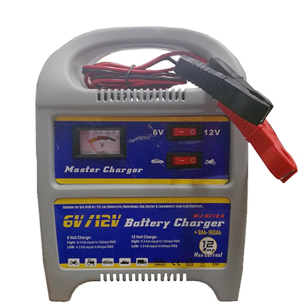 Trade Shop - Carica Batterie Portatile Per Auto Moto Barca Camper 12v 8 Ampere Carica Starter -