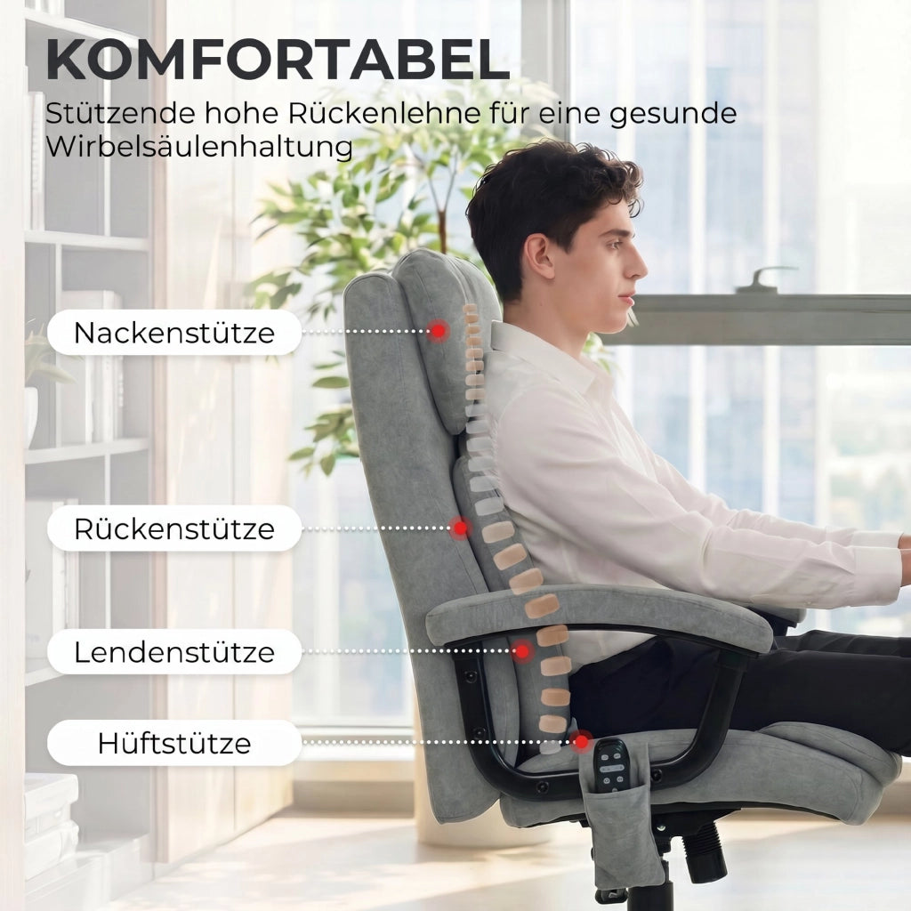 Sedia da ufficio massaggiante ergonomica ¨C Minimal ¨C Grigio