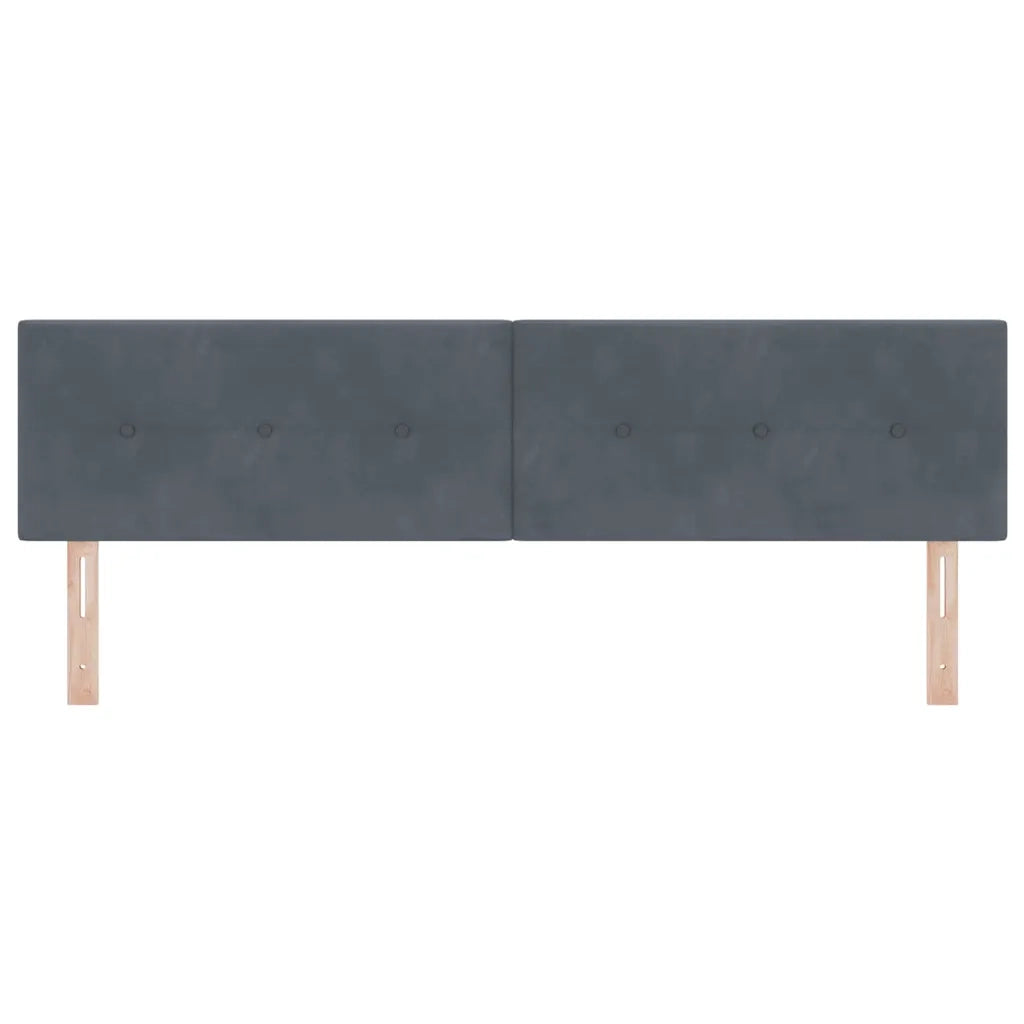 Testiera | Testata Grigio scuro 180 cm Velluto