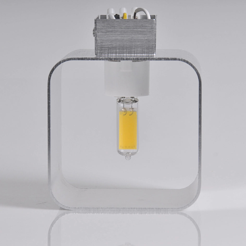 Applique 1 luce G9 argento spazzolato IZAR 314017 Polux