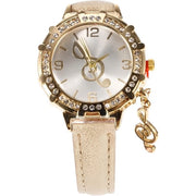 Orologio da Donna con Diamanti Incastonati - Cinturino in Pelle - Elegante - Casual - Impermeabile - Materiali di Alta Qualità - Comfortevole Portata - Orologio da Polso