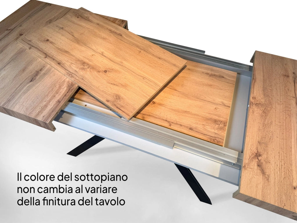 Tavolo Allungabile 180-440x90x77 cm Tecno Premium Noce