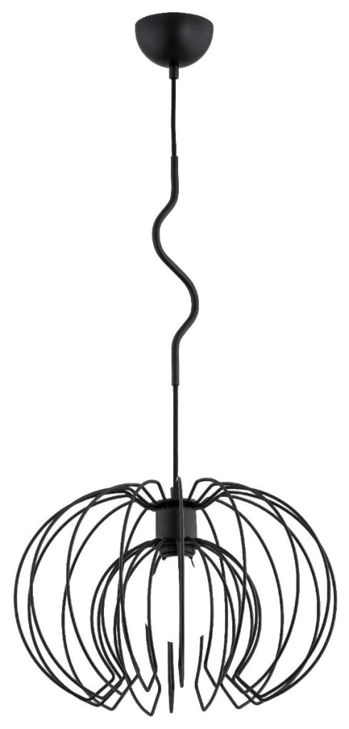Lampada a sospensione Alfa Kiwi nera E27 1x60W 60602