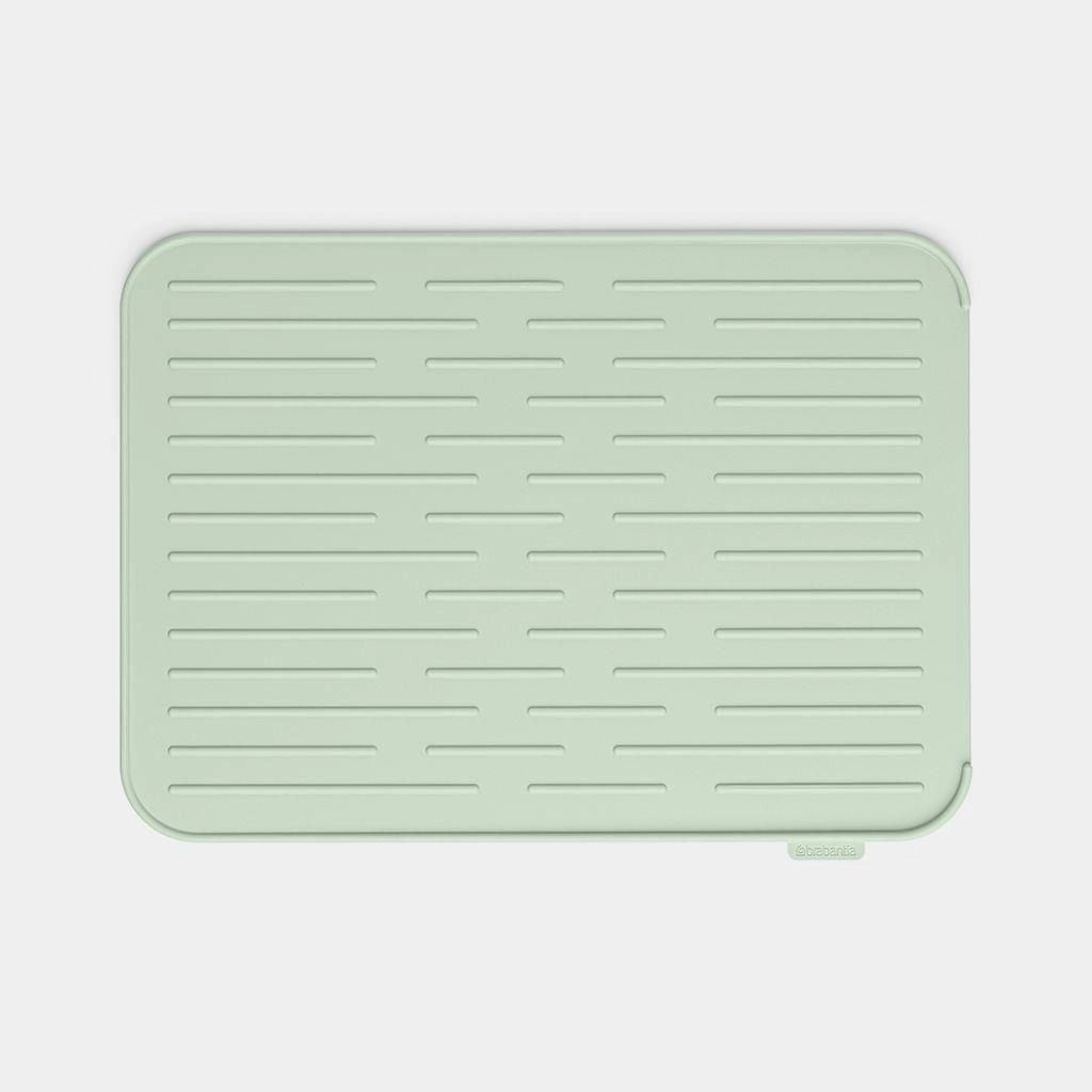 Brabantia 203329 Sinkside Tappetino Scolapiatti in Silicone Lavabile in Lavastoviglie Pieghevole Antiscivolo con Bordi Rialzati per Asciugatura Stoviglie colore Verde Giada