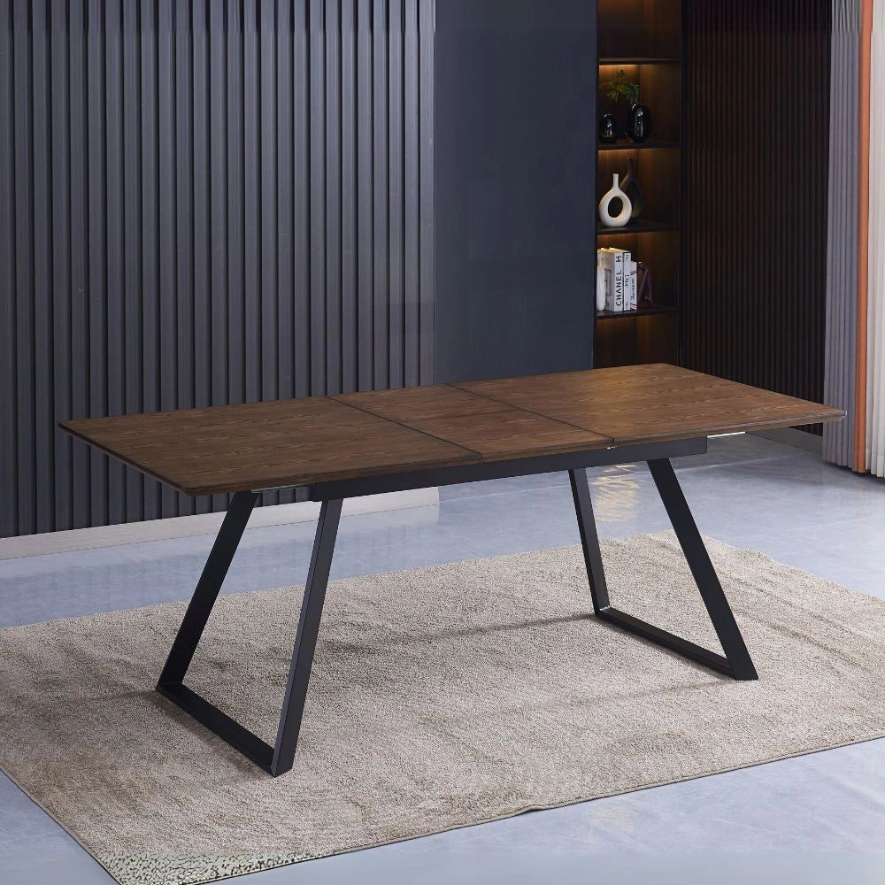 Tavolo allungabile Shelton colore noce 160x90x76H