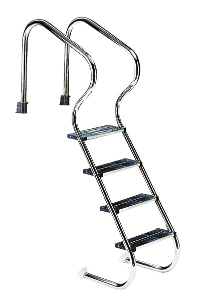 Scala in acciaio inox COMFORT 4 gradini - per piscine di altezza superiore a 1,30 m