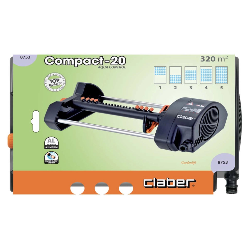 IRRIGATORE 'COMPACT-20' Art. 8753 - 5 posizioni blister  - CLABER