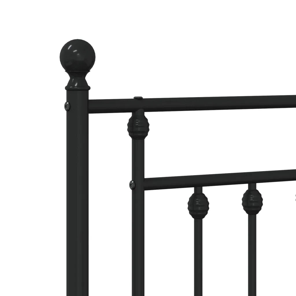 Testiera di Ricambio in Metallo Nero 80 cm 353564