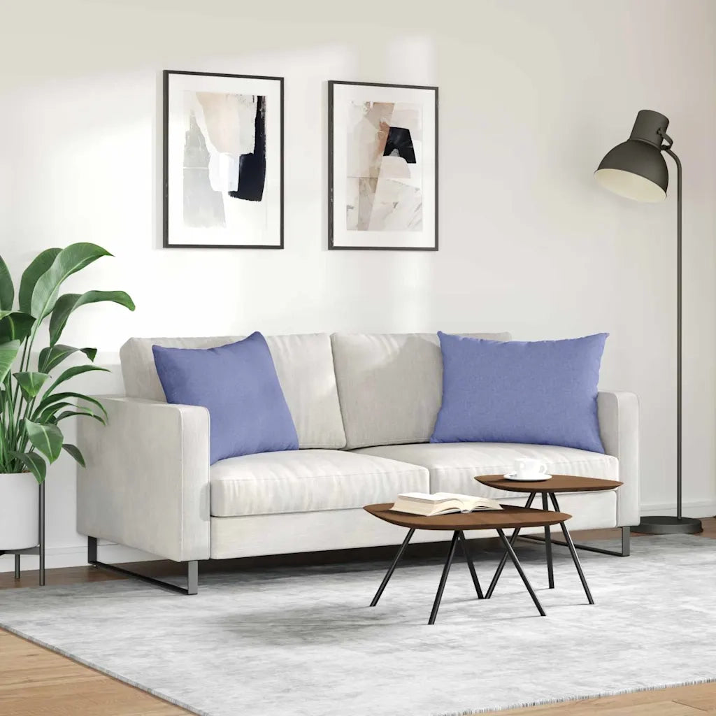Cuscini da Divano 2 pcs Blu jeans 70 x 50 cm Tessuto 42013753