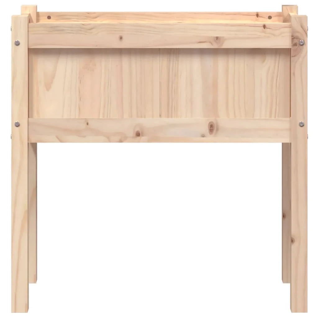 Fioriera rialzata per piante fiori giardino terrazze con gambe 70 x 31 x 70 cm legno di pino massiccio marrone 02_0038872