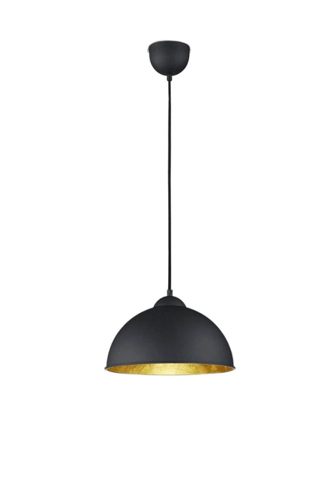 Pendolo RL Jimmy metallo nero/oro Ø31 dimmerabile E27