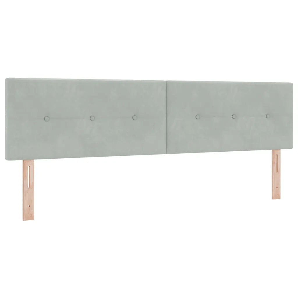 Testiera | Testata Grigio chiaro 180 cm Velluto