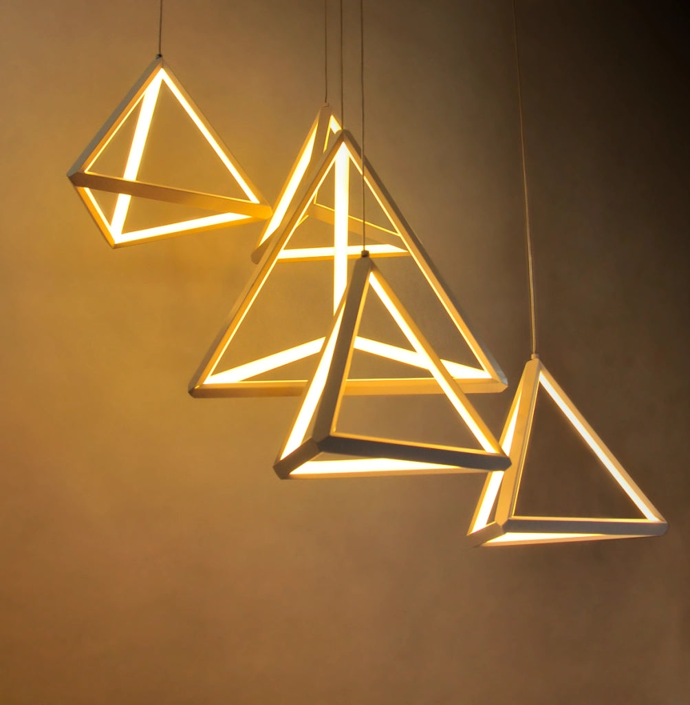 Lampada a sospensione LED 80W 3000K bianca 60cm Polux