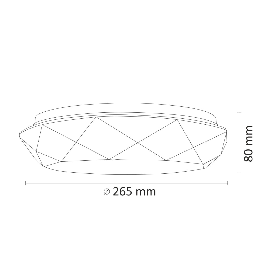 Plafoniera LED Polux Galaxy 12W 4000K Ø26,5 Bianca