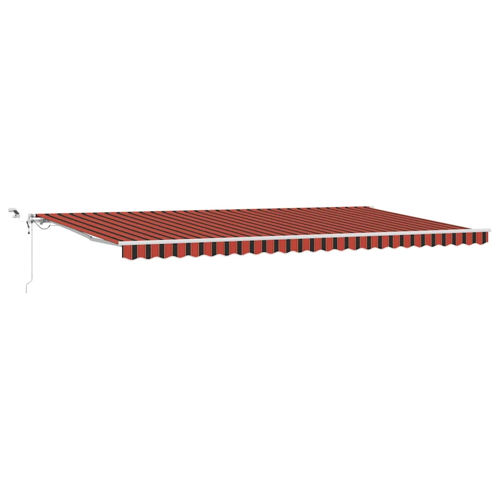 Tenda Retrattile Arancione e Marrone 600 × 300 cm 3331592