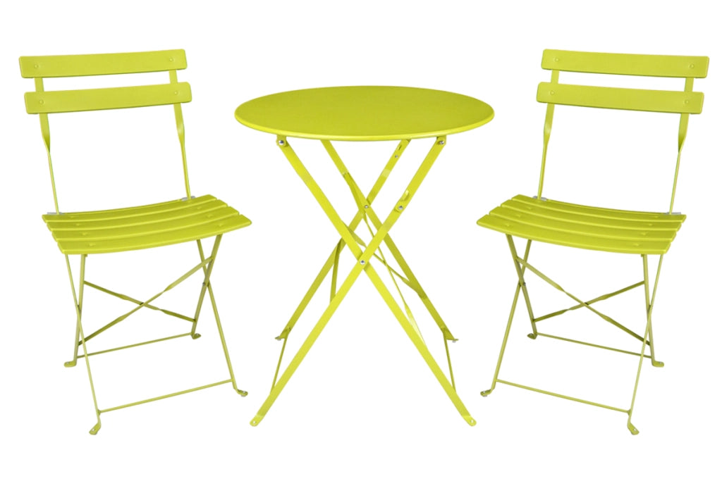 Set tavolo e sedie da giardino pieghevoli lime – Positano TRSP16PO