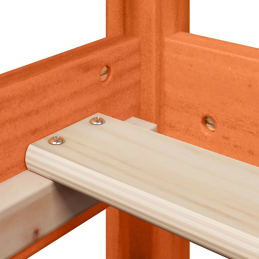 Letto singolo | Letto per adulti | Letto senza Materasso Marrone Cera 100x200 cm in Legno di Pino