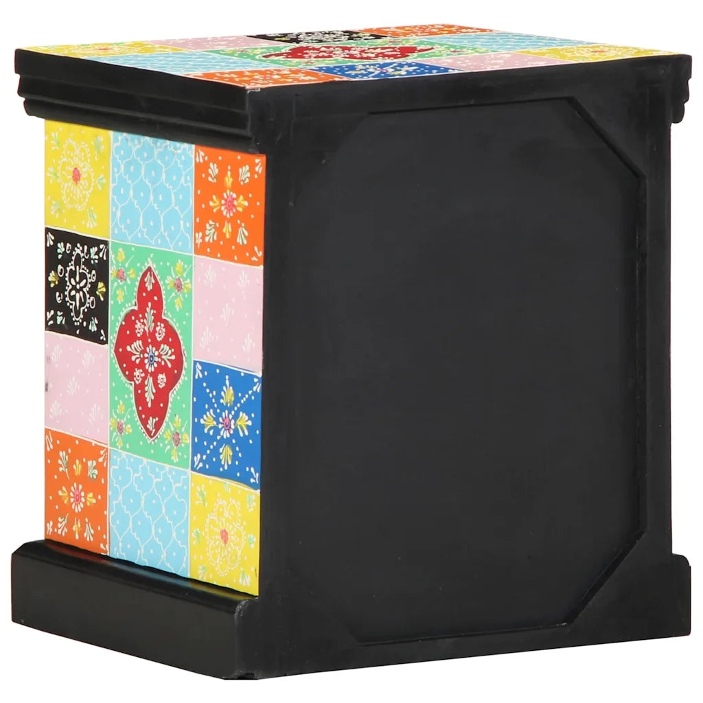 Comodino | Armadio da Notte | Mobiletto da notte con cassetto Multicolore 40 x 35 x 45 cm