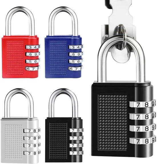 Combinazione slot per valigia slot per bagaglio slot per valigia combinazione slot 4 cifre a 4 numeri resistenti al tempo con codice a cifre