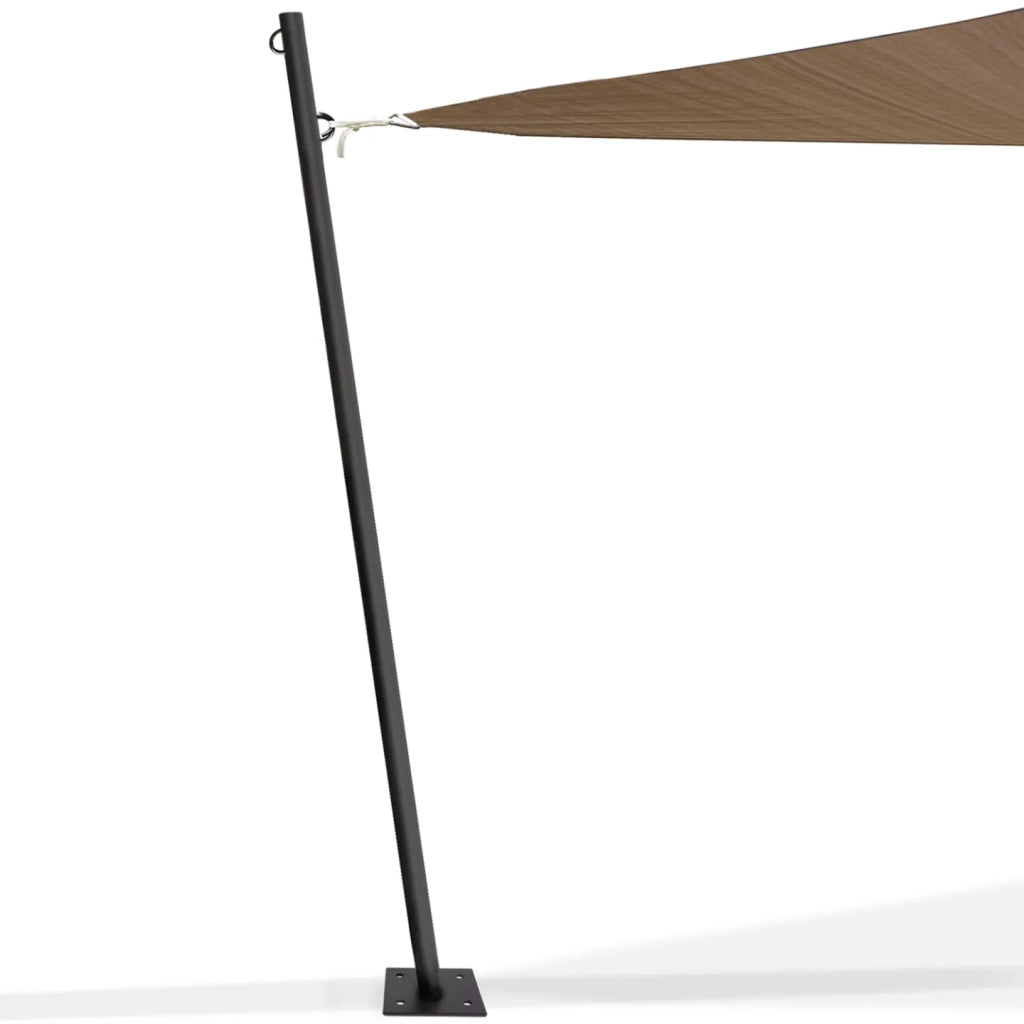 IDMarket - Pali per vele ombreggianti H.220 CM con pali e basi in acciaio