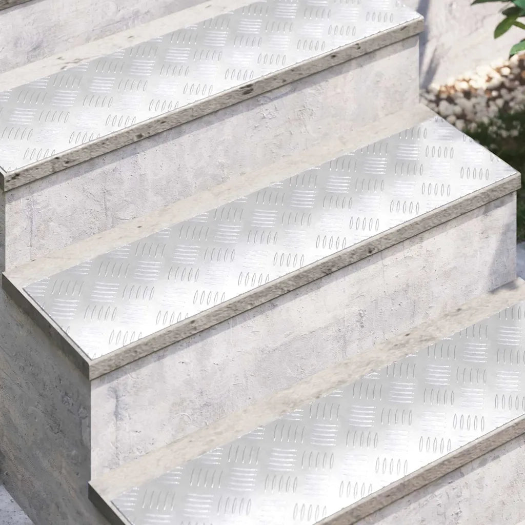 Gradini per Scale 4 pcs Argento 80 x 20 cm Alluminio 4104260