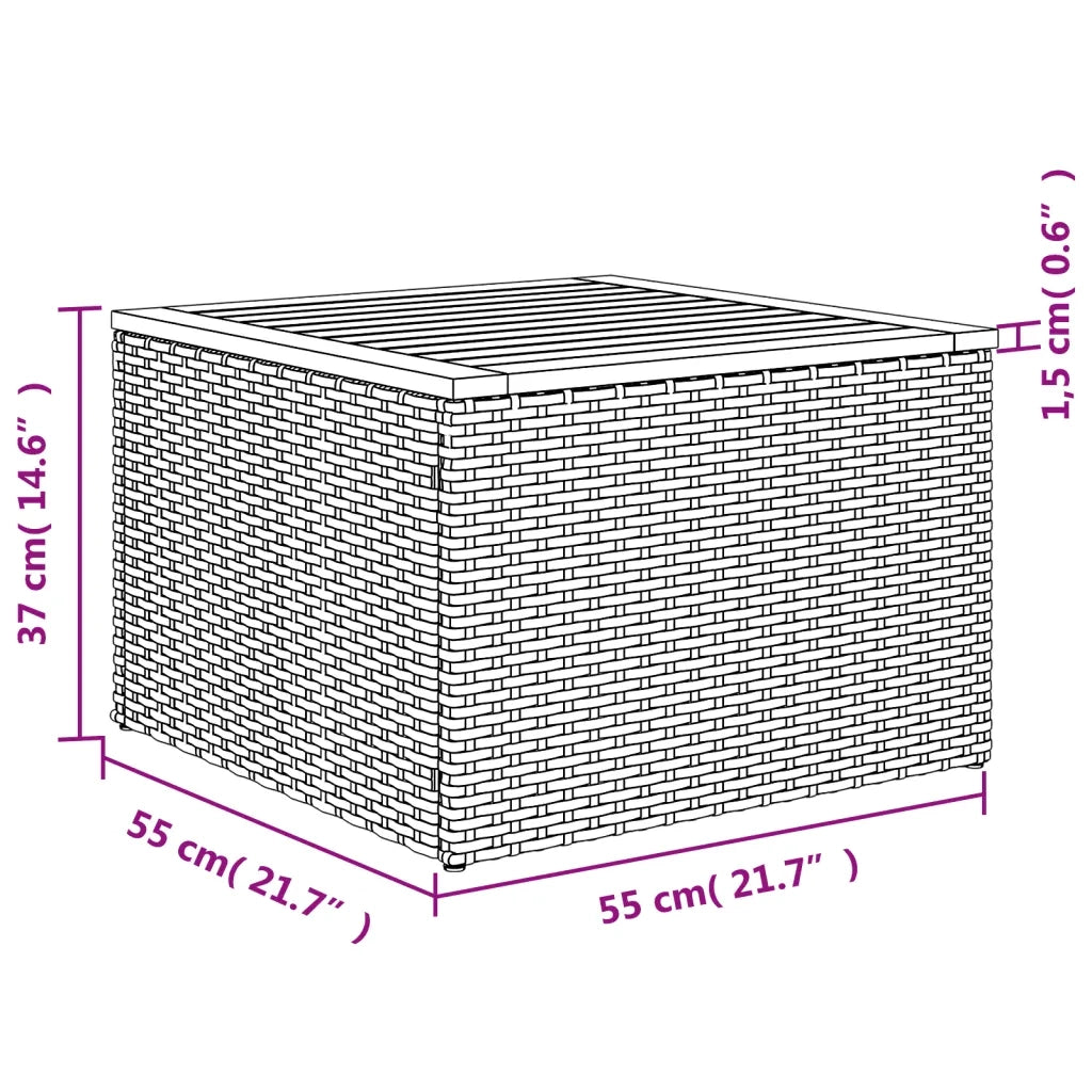Set Divani da Giardino 5 pz con Cuscini in Polyrattan Nero 3224438